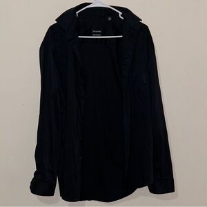 Van Heusen Black Dress Shirt Sleek Versatile Design 34/35 L